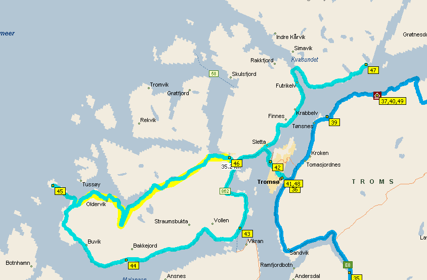 Rundfahrt Tromsinselweltern