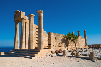 Ancient architecture in Lindos