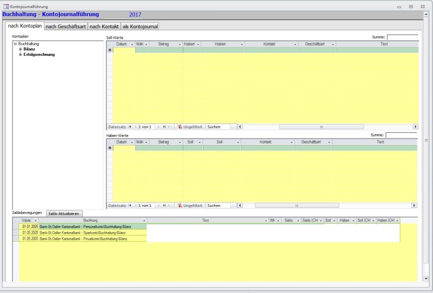 Buchhaltungsprogramm als Access